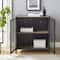 Walker Edison 30" Grey Wash Industrial Mesh Metal Door Accent Cabinet